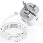شاحن ايفون ثلاثي usb تايب سي الي ايفون20W شحن سريع